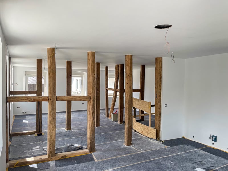 Renovierung in einem Privathaushalt